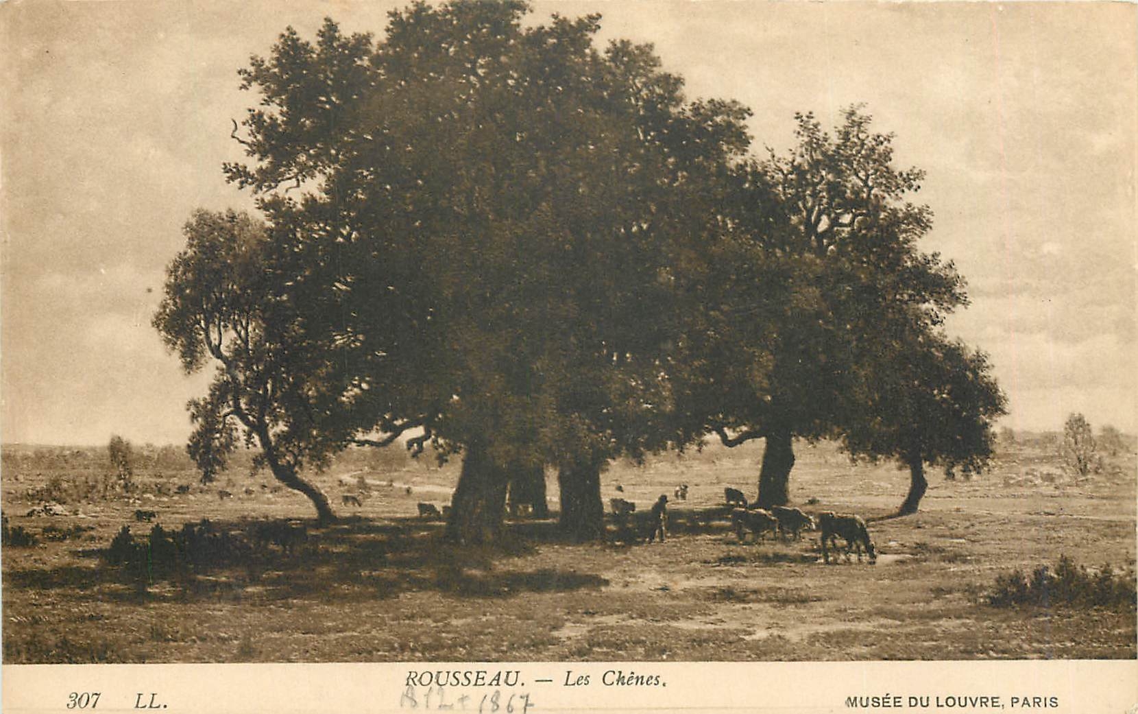 CPA Rousseau Les Chenes Musee du Louvre Paris 