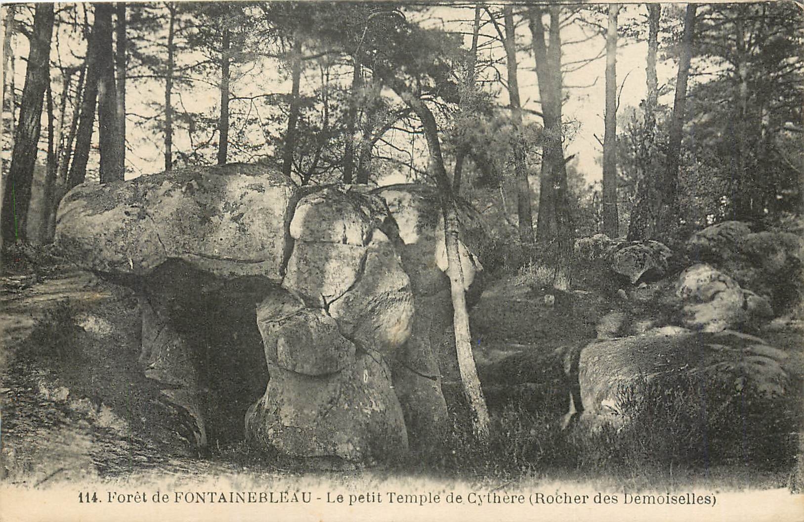 Wald von FONTAINEBLEAU - Das kleine Tempel von Cythère (Rocher des Demoiselles)