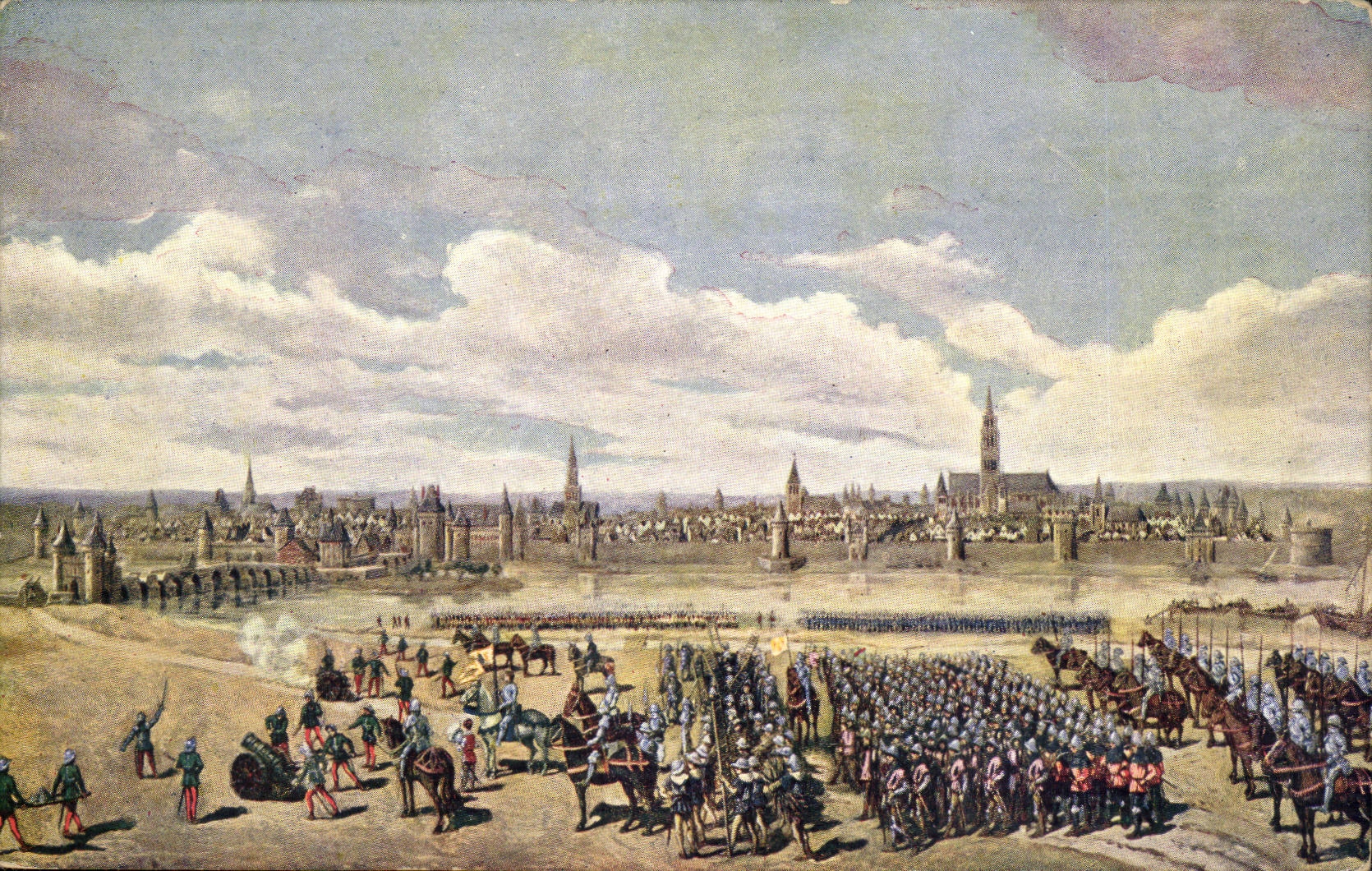 CPA Prise du fort et du pont des Tourelles par Jeanne le 7 mai Orleans Jeanne d'arc