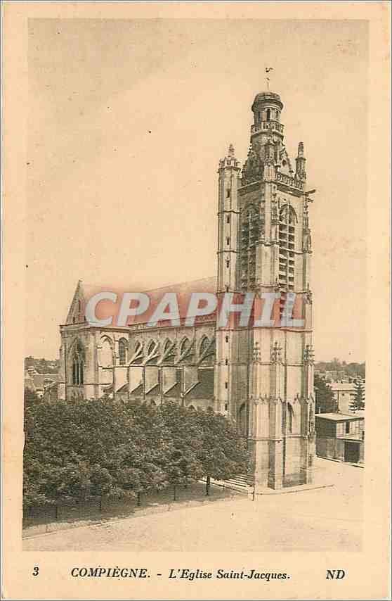 CPA Compiegne L'Eglise Saint Jacques 