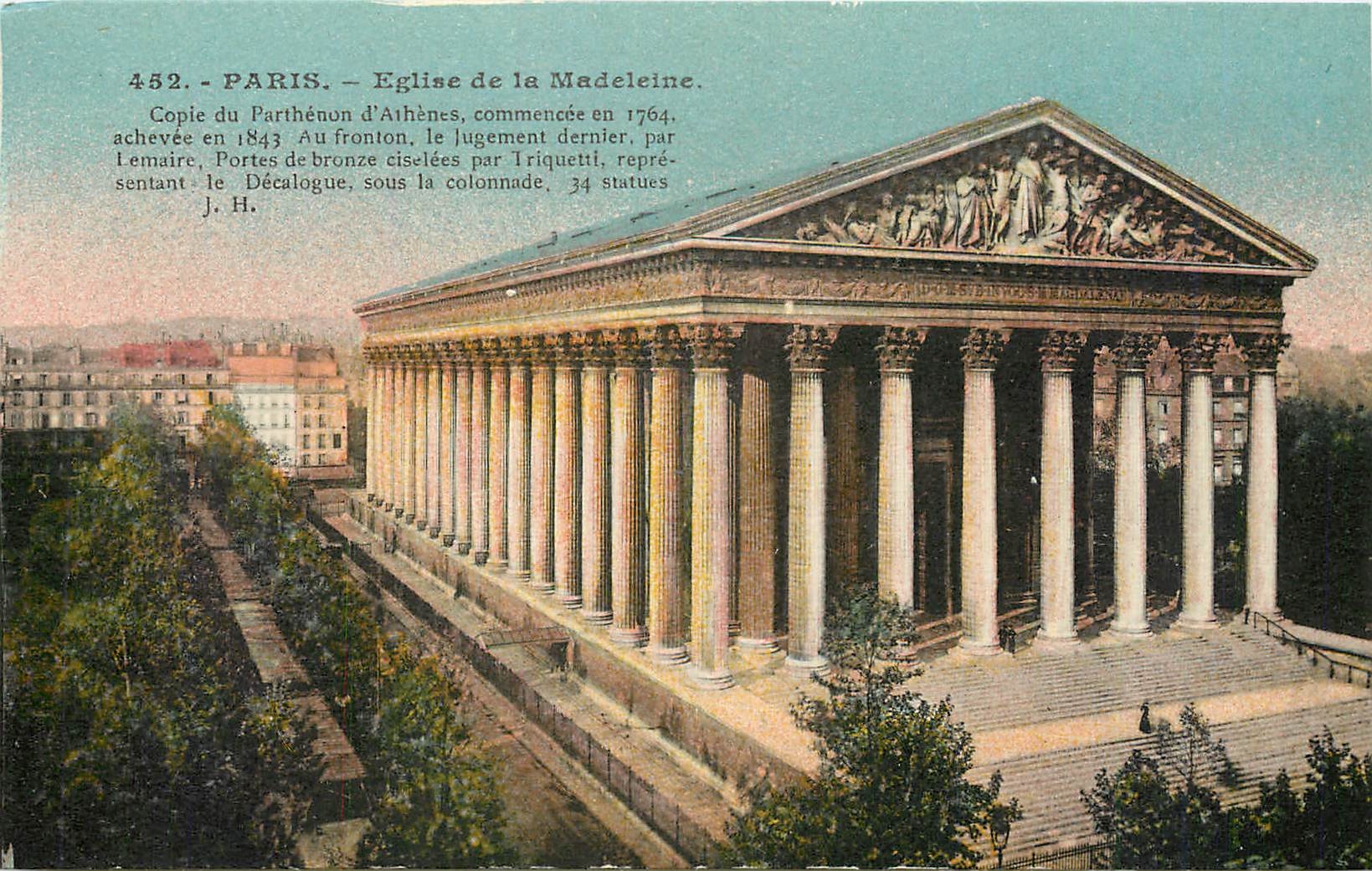 CPA Paris Eglise de la Madeleine 