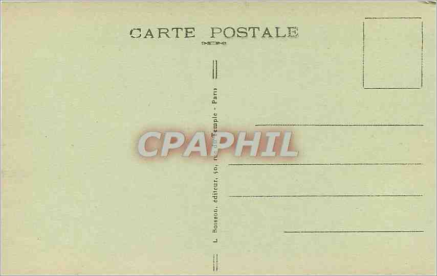 CPA Paris Eglise de la Madeleine  — Verso