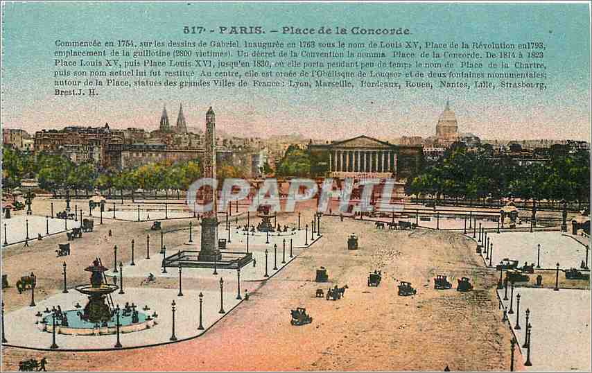 CPA Paris Place de la Concorde 