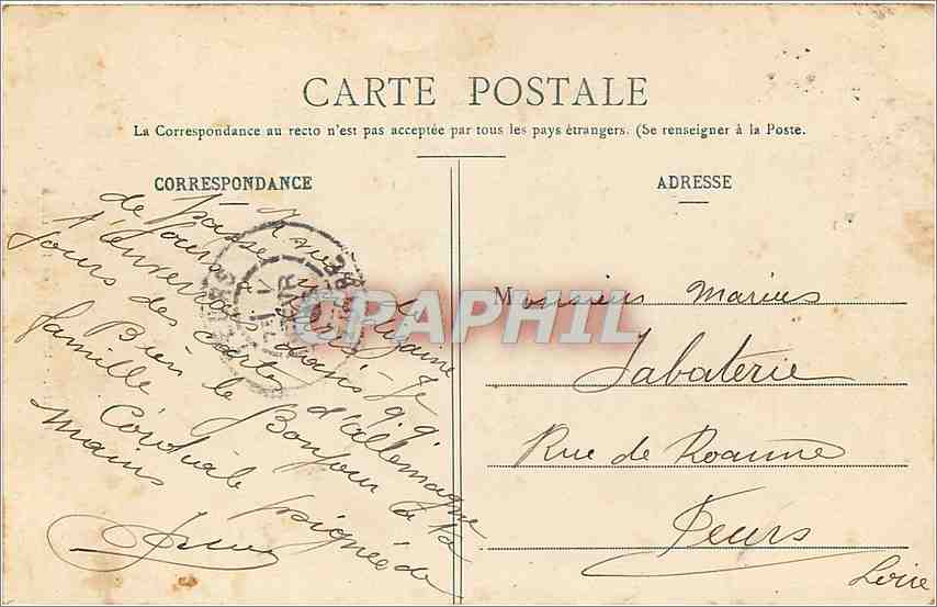 CPA Paris L'Hotel des Invalides  — Rückseite