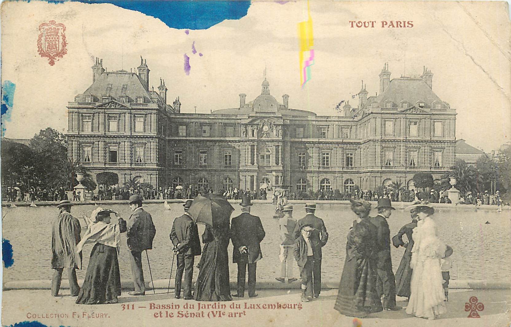 CPA Paris Bassin du Jardin du Luxembourg et le Senat 