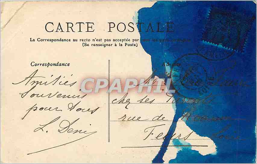 CPA Paris Bassin du Jardin du Luxembourg et le Senat  — Rückseite