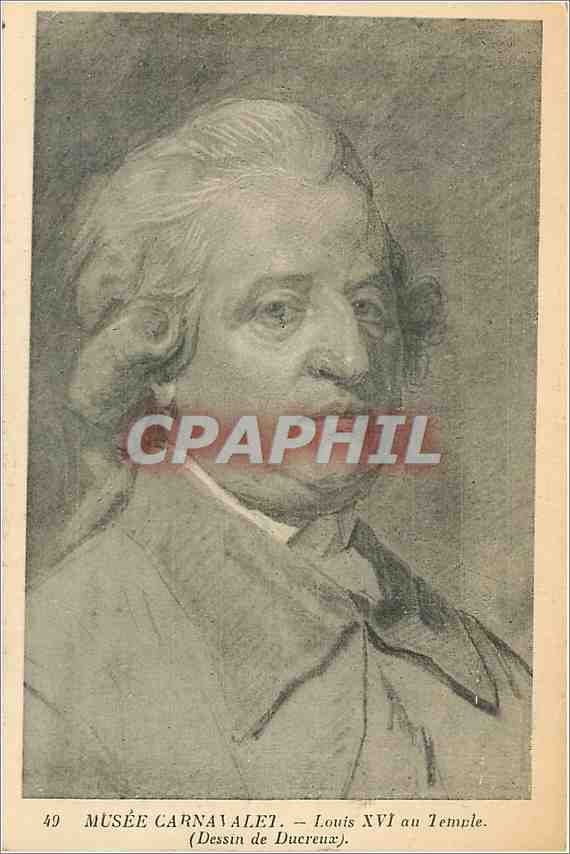 CPA Musee Carnavalet Louis XVI au Temple 