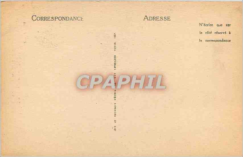 CPA Portrait de Granet  — Verso