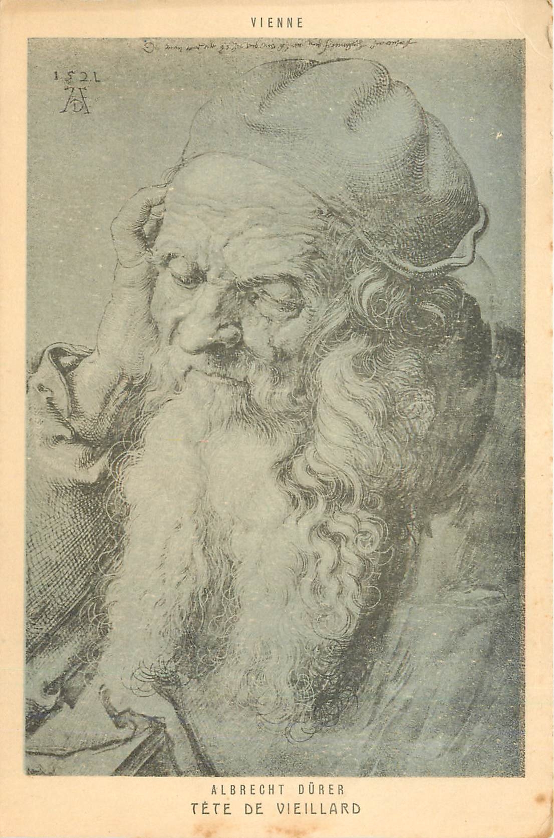 CPA Vienne Albrecht Durer Tete de Vieillard 