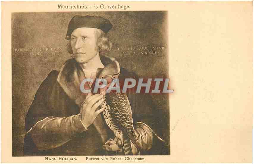 CPA Mauritshuis Gravenhage Hans Holbein Portret van Robert Cheseman 