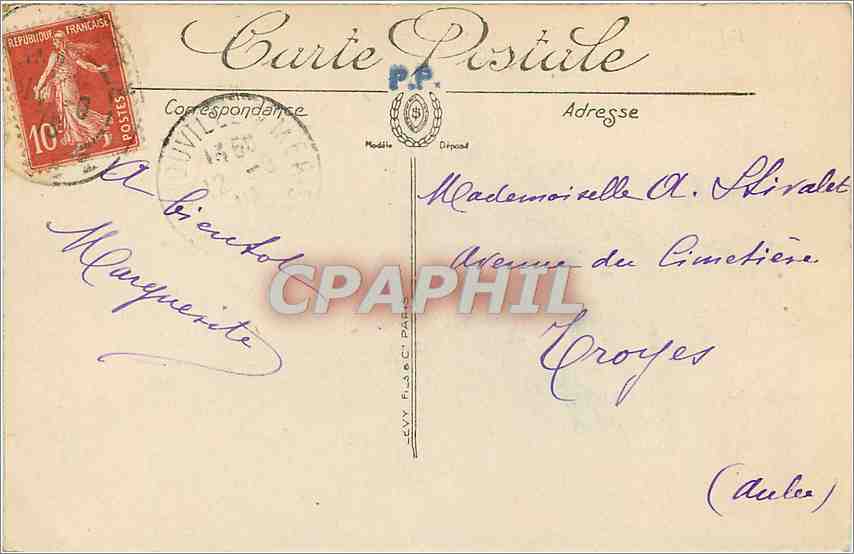 Trouville — Un groupe de Villas — Li — Rückseite