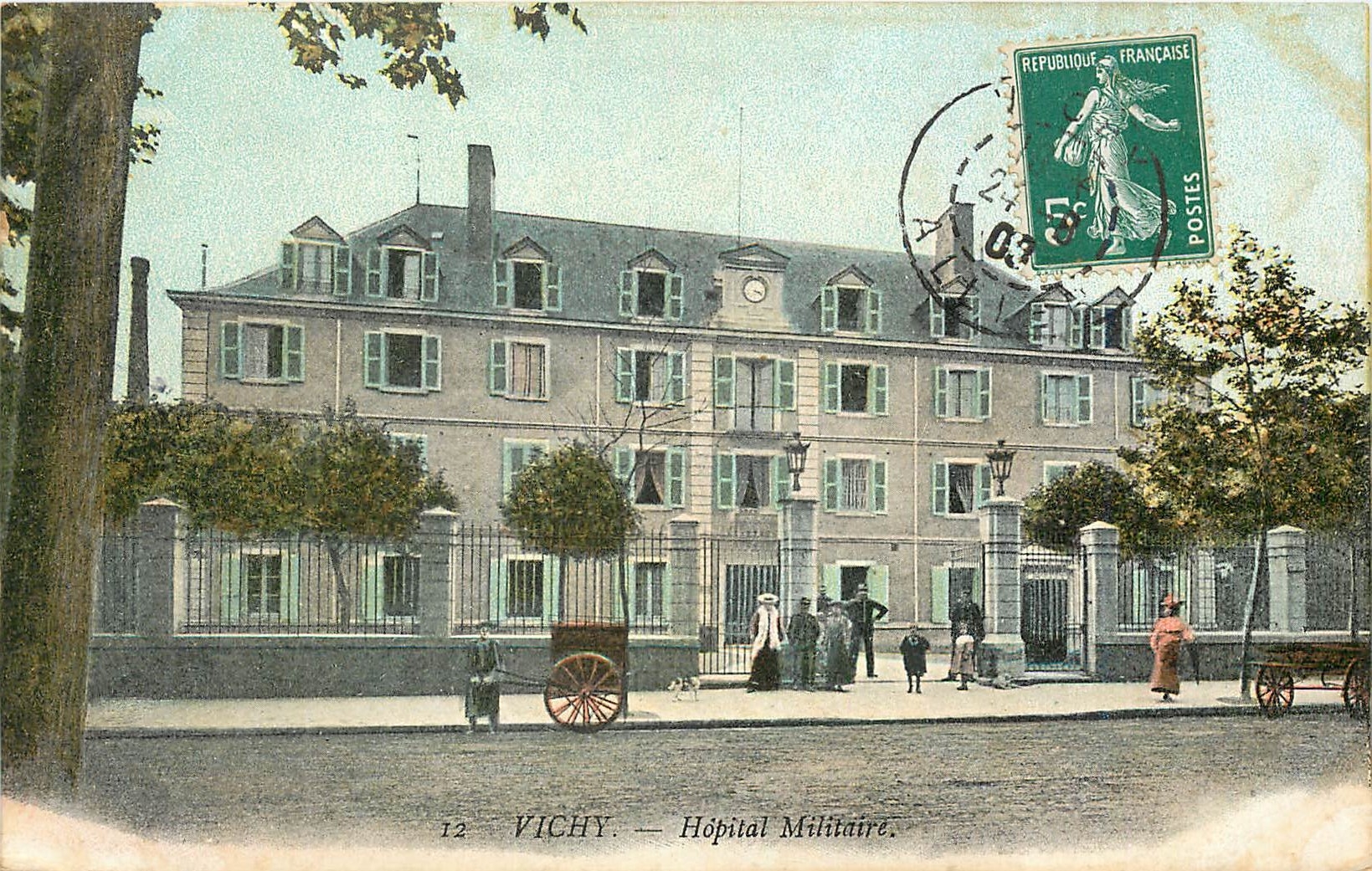 CPA Vichy Hopital Militaire 