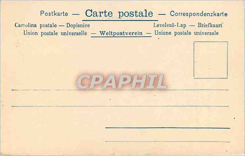 CPA Grenze beim Donon Blick nach Frankreich  — Verso