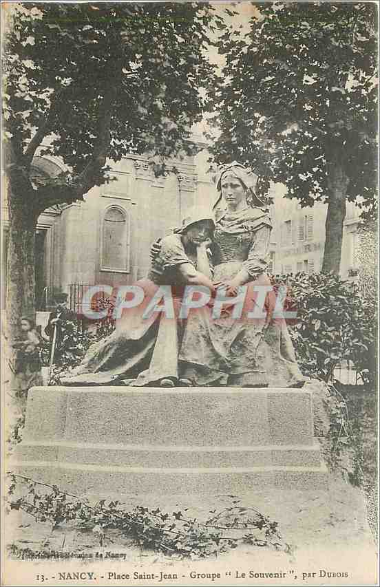 NANCY - Place Saint-Jean - Groupe "Le Souvenir", par DUBOIS