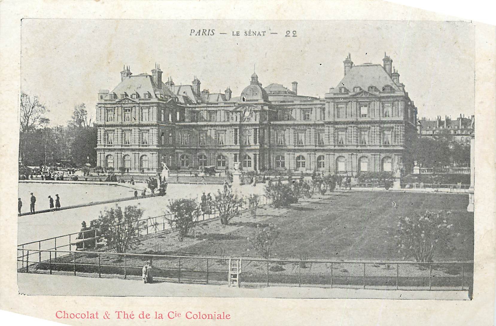 CPA Paris Le Senat Chocolat The de la Cie Coloniale 