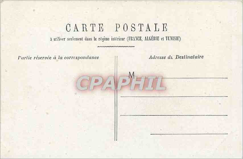 CPA Paris Chambre des Deputes  — Rückseite