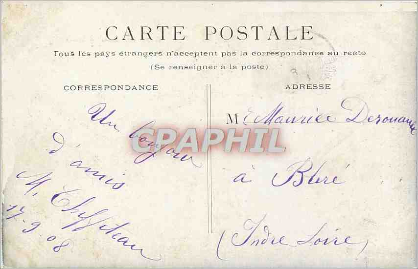 CPA Gare du Quai d'Orsay Paris — Back