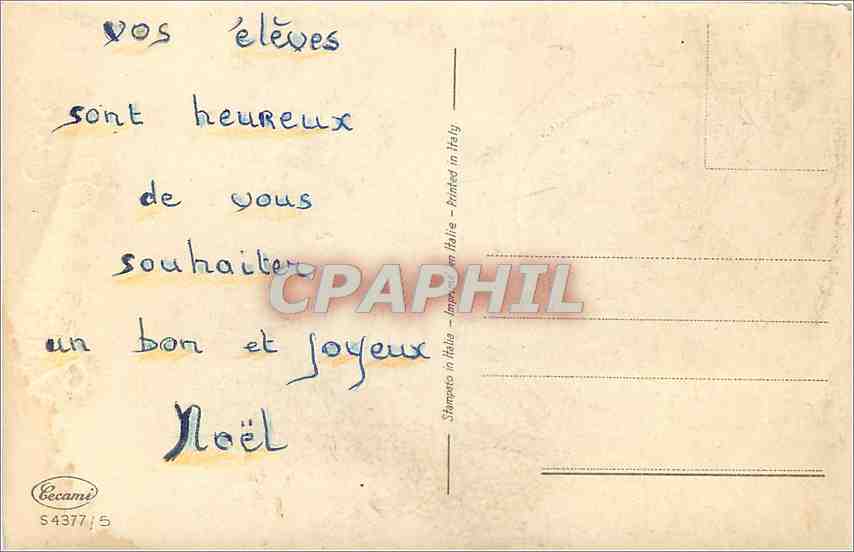 CPA Joyeux Noel  — Rückseite
