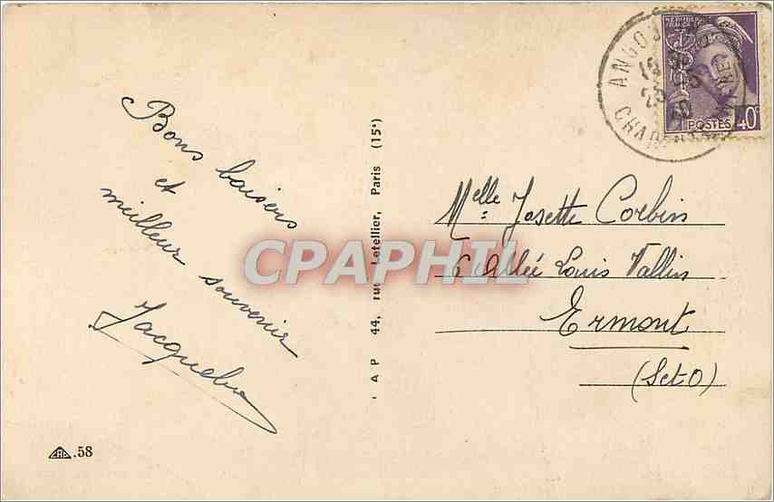 CPA La Rochelle Un coin du Port Bateaux — Verso