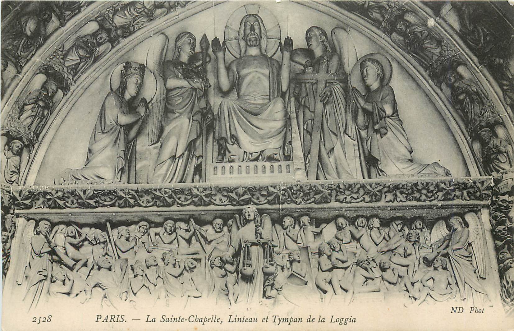 CPA Paris La Sainte Chapelle Linteau et Tympan de la Loggia 