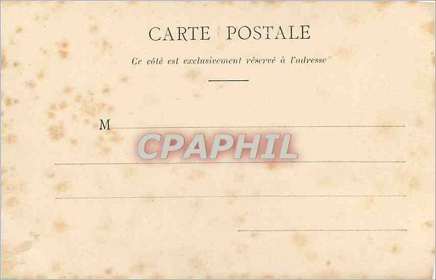 CPA Paris Parc Monceau La Colonnade  — Rückseite