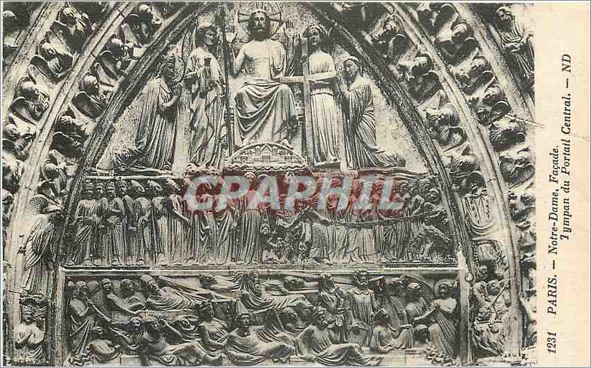 CPA Paris Notre Dame Facade 