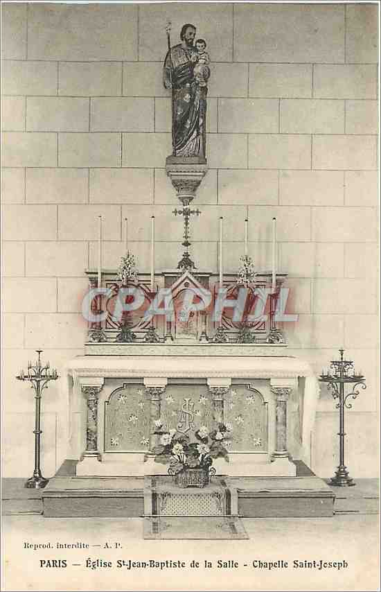 CPA Paris Eglise St Jean Baptiste de la Salle Chapelle Saint Joseph 
