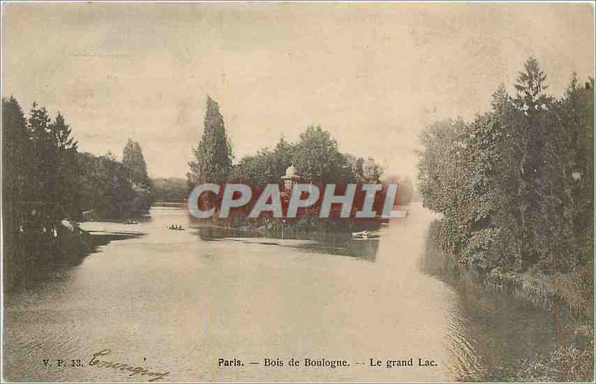 CPA Paris Bois de Boulogne Le grand Lac 