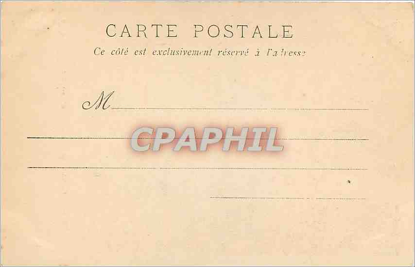 CPA Paris Cascade du Parc de Montsouris  — Rückseite
