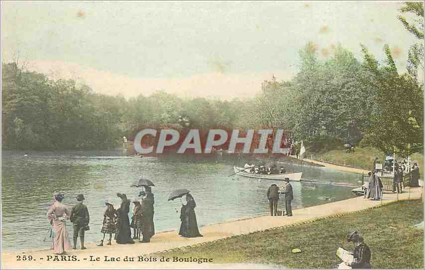 CPA Paris Le Lac du Bois de Boulogne 