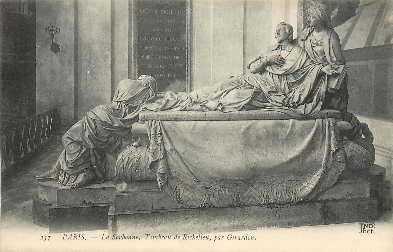 CPA Paris La Sorbonne Tombeau de Richelieu par Girardon 