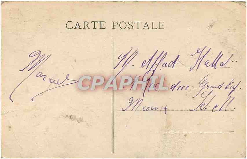 CPA Caen Abside de l'Eglise St Sauveur  — Verso