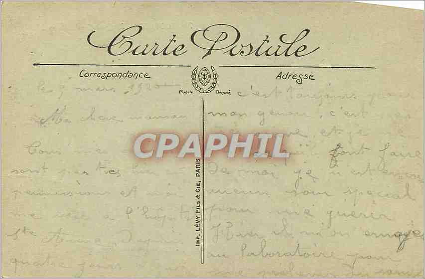 Toulon — Le Quai Cronstadt — LL. — Imp. Lévi Fils & Cie, Paris — Rückseite