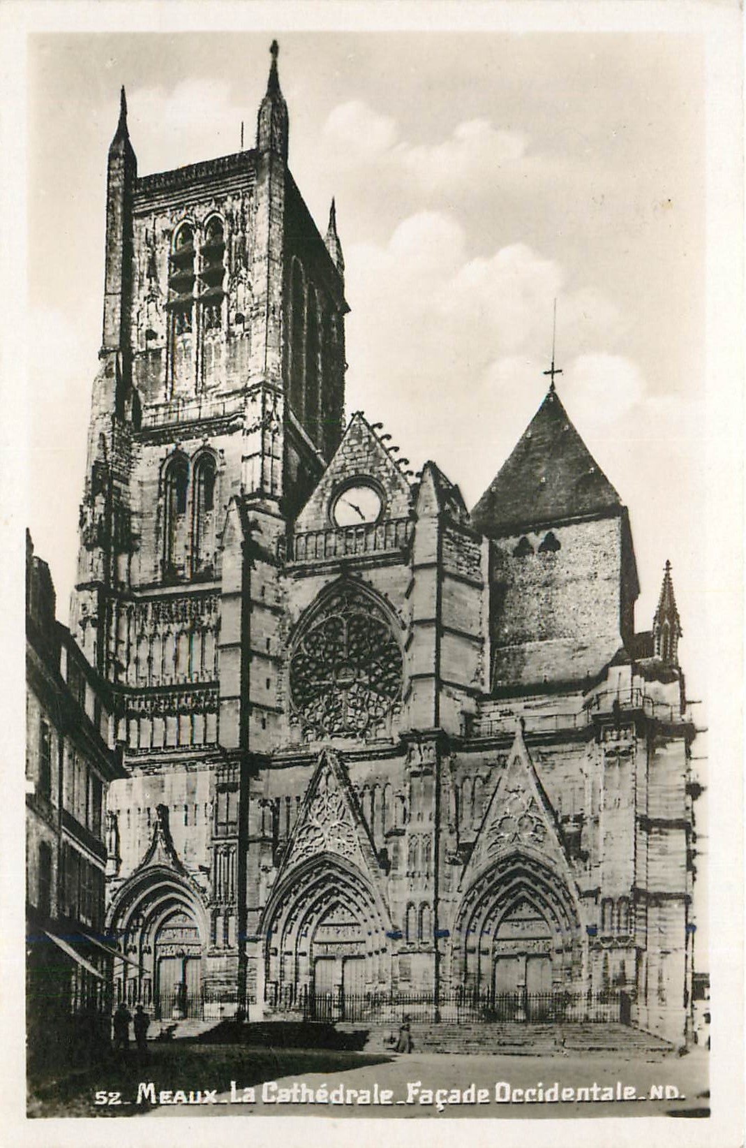 CPA Meaux La Cathedrale Facade Occidentale 