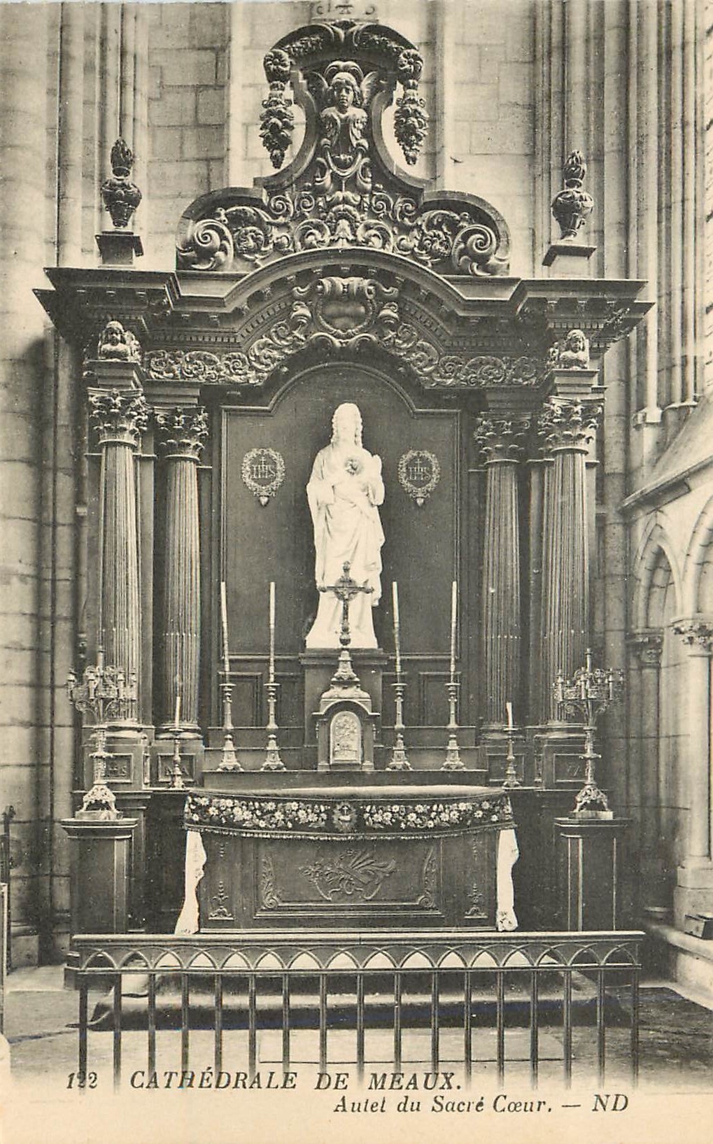 Altar des Heiligen Herzens — Kathedrale von Meaux — ND