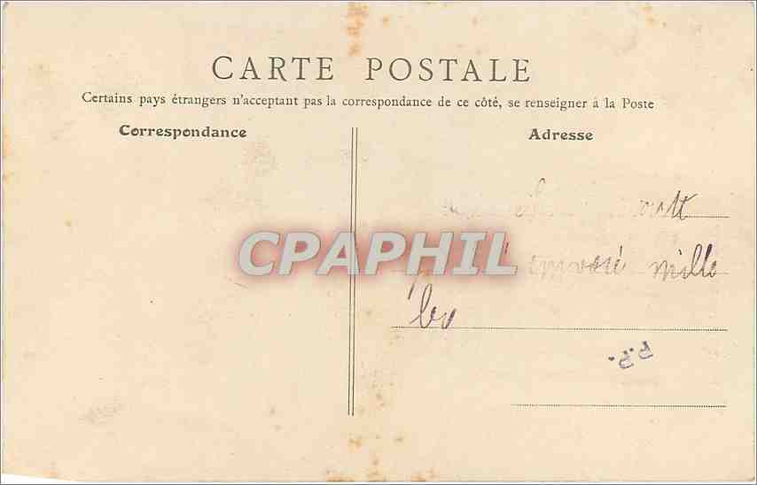CPA Paris Eglise Saint Vincent de Paul  — Verso