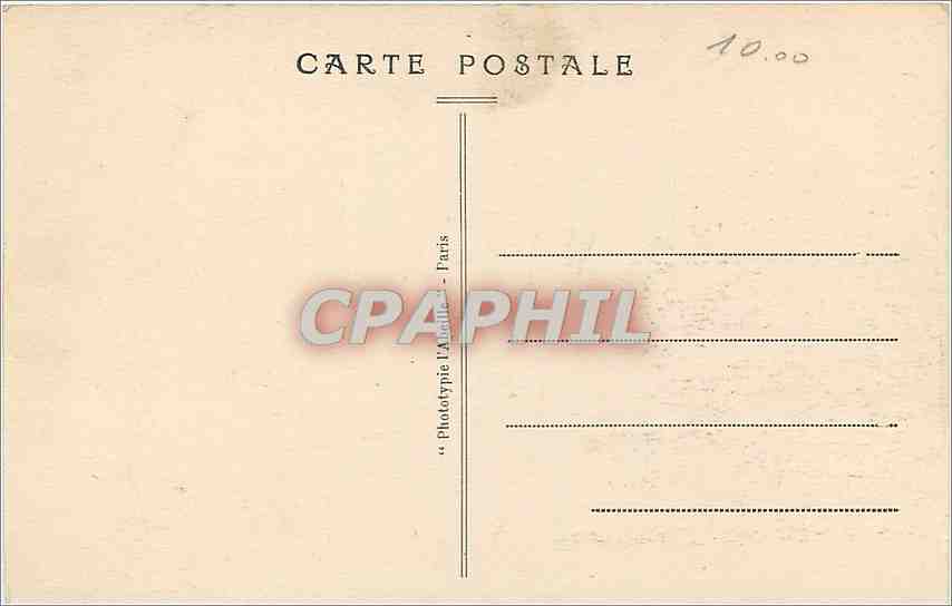 CPA Paris Porte Saint Denis  — Verso