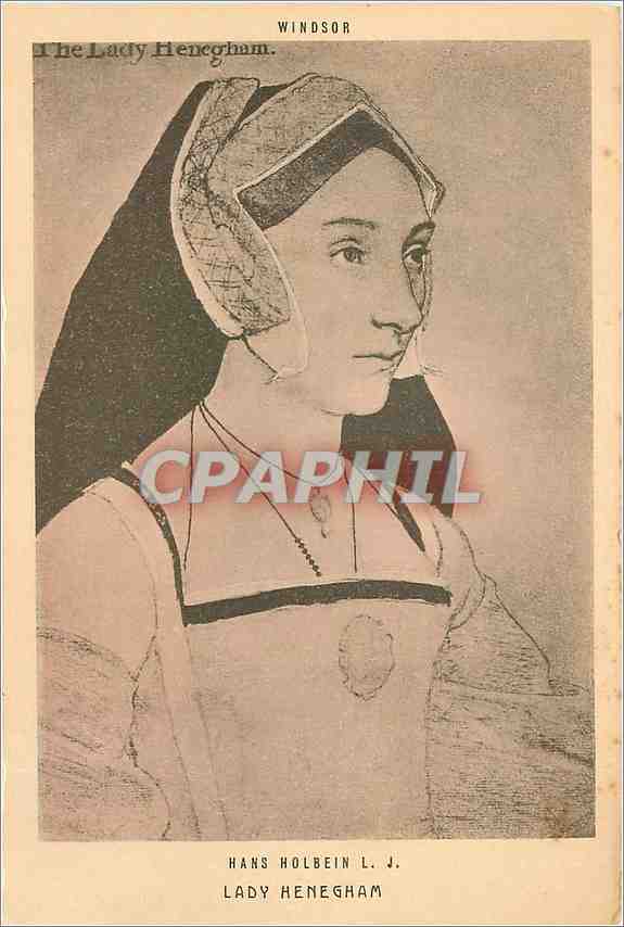 CPA Windsor Hans Holbein Lady Henegham 