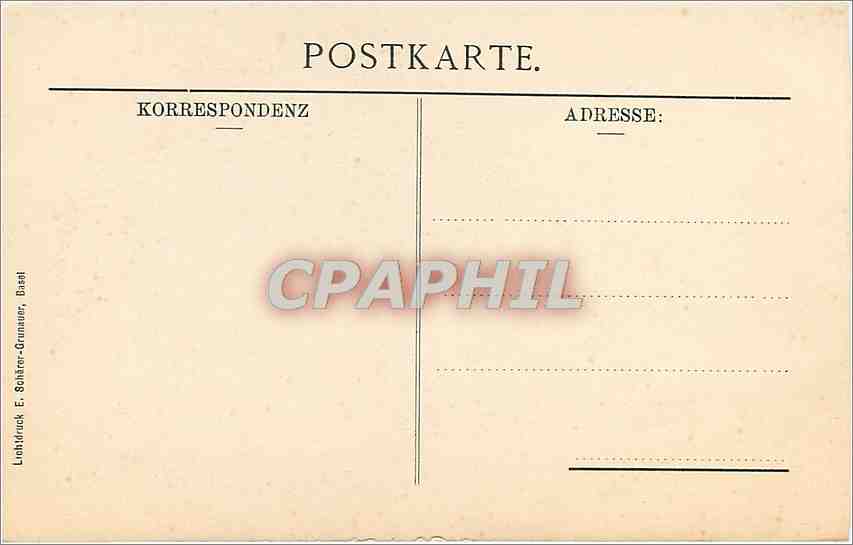 CPA Oeffentliche Kunstsammlung Basel Hans Holbein Bildnis eines unbekannten herrn  — Verso