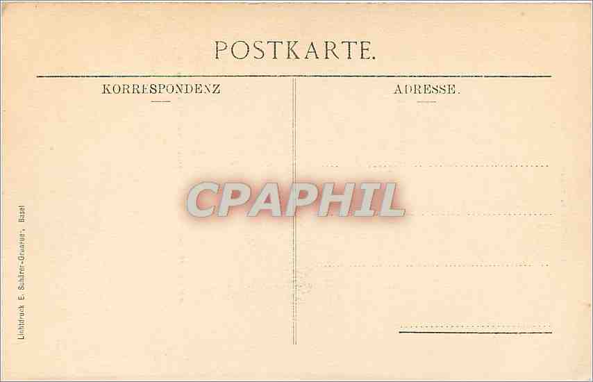 CPA Oeffentliche Kunstsammlung Basel Hans Holbein Erasmus von Rotterdam  — Rückseite