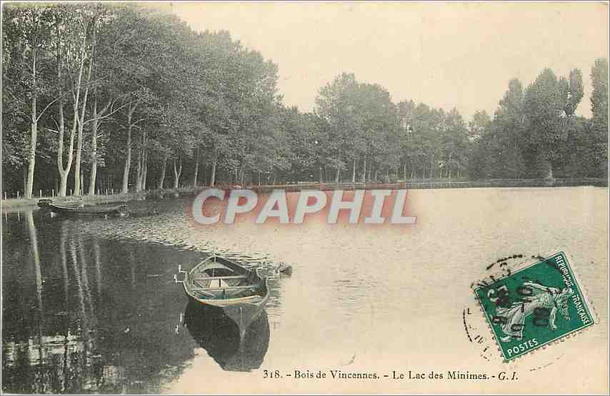CPA Bois de Vincennes Le Lac des Minimes 