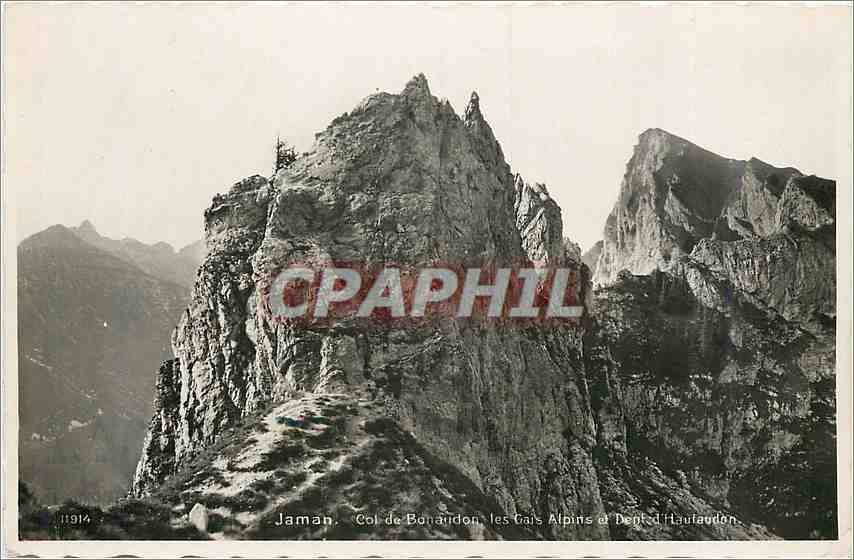 CPM Jaman Col de Bonandon les Gais Alpins 