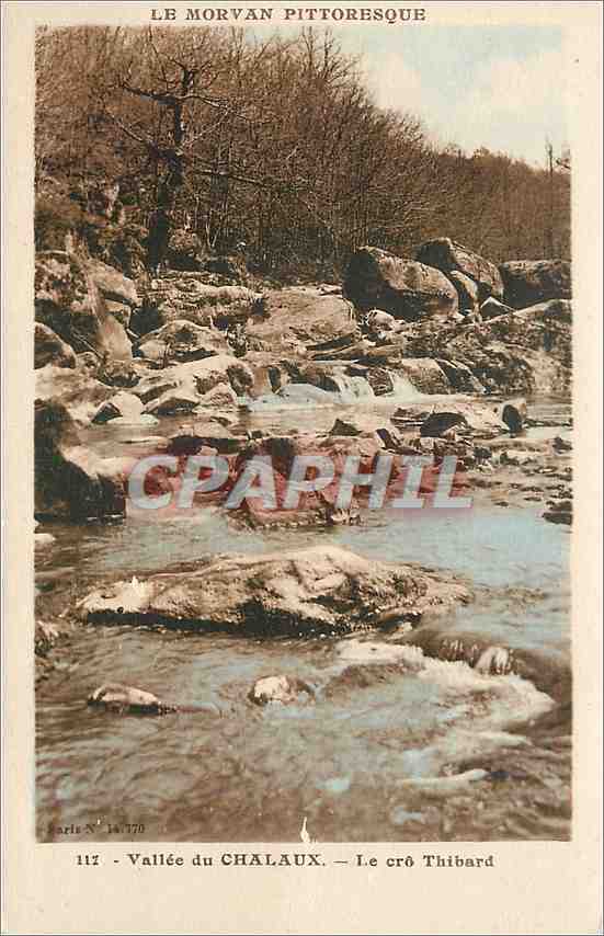 CPA Le Morvan Pittoresque Vallee du Chalaux Le cro Thibard 