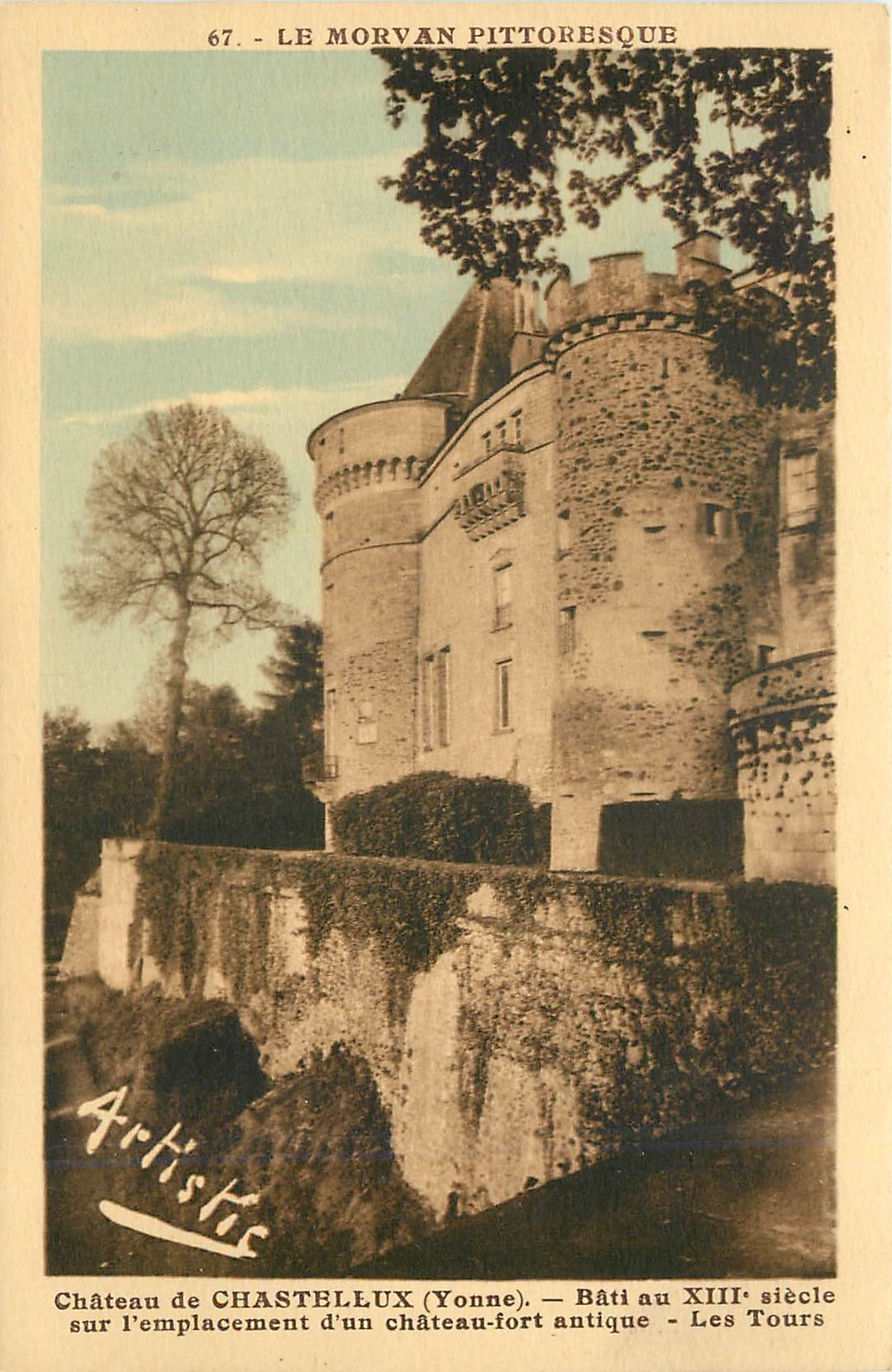 CPA Le Morvan Pittoresque Chateau de Chastellux Yonne 