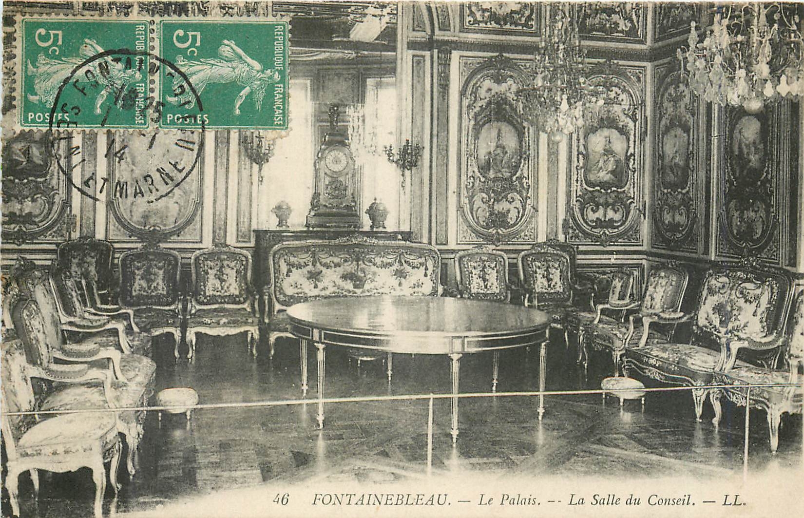 Fontainebleau — Das Schloss. — Der Ratssaal. — LL. — Verlag LL, Nr. 46