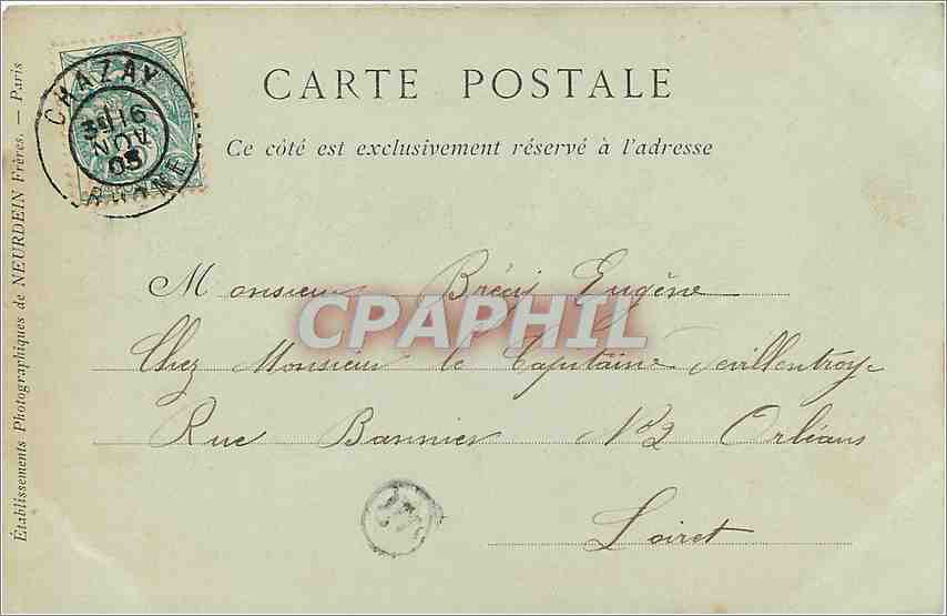 CPA Lyon La Place des Jacobins  — Verso