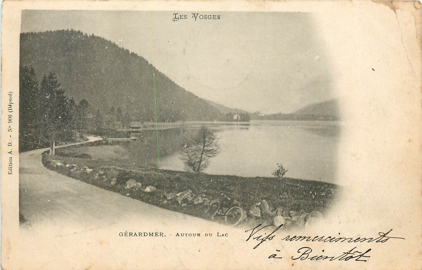 CPA Les Vosges Gerardmer Autour du Lac 