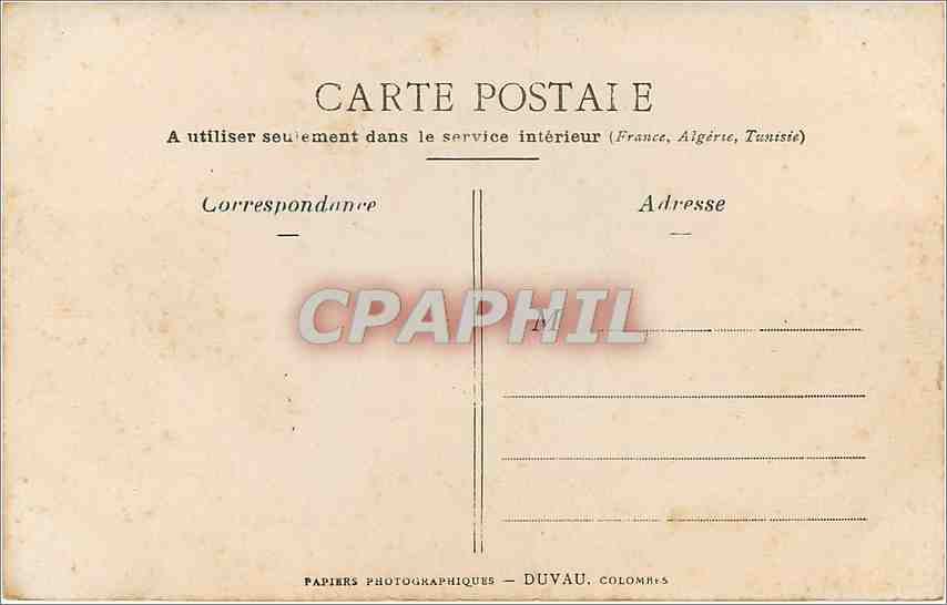 CARTE PHOTO Enfant Colombes — Verso