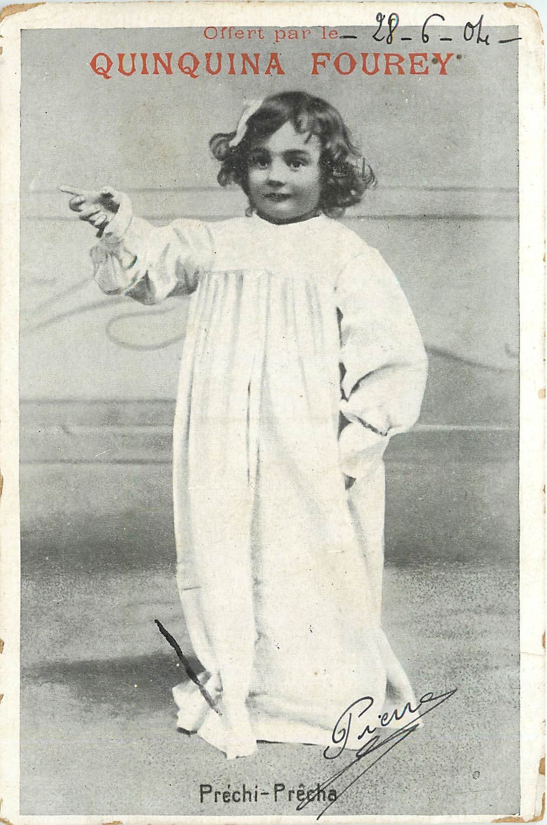 CPA Quinquina Fourey Prechi Precha Enfant