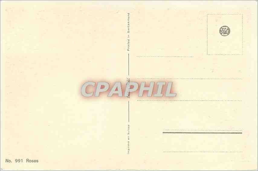 CPA Fleurs — Rückseite